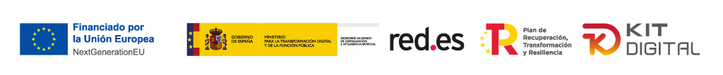 Financiado por la Unión Europea - NextGenerationEU. Gobierno de España, Ministerio para la Transformación Digital y de la Función Pública, Red.es, Plan de Recuperación, Transformación y Resiliencia, Kit Digital